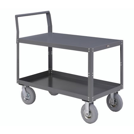 Global Industrial Two Shelf Unassembled Heavy Duty Service Cart, 1200 Lb. Capacity, 48L x 30W x 31H 752259